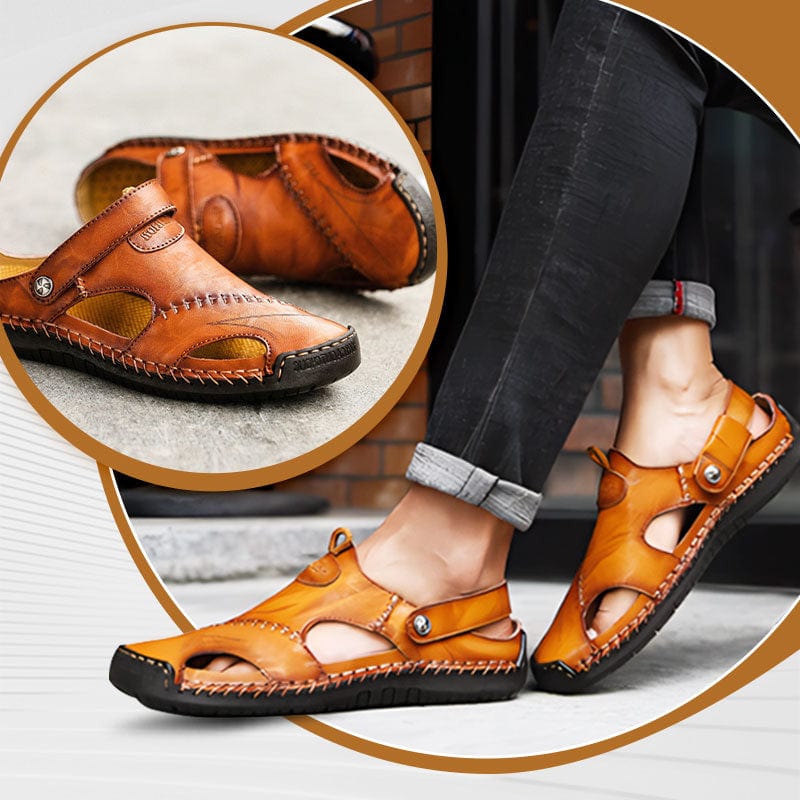 VINCENZO - SANDALI IN PELLE PER UOMO