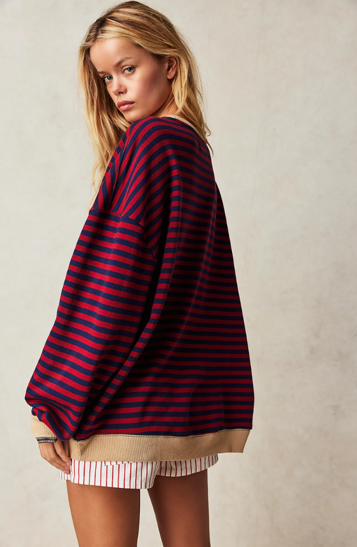 MANYANA - MAGLIONE OVERSIZE A RIGHE
