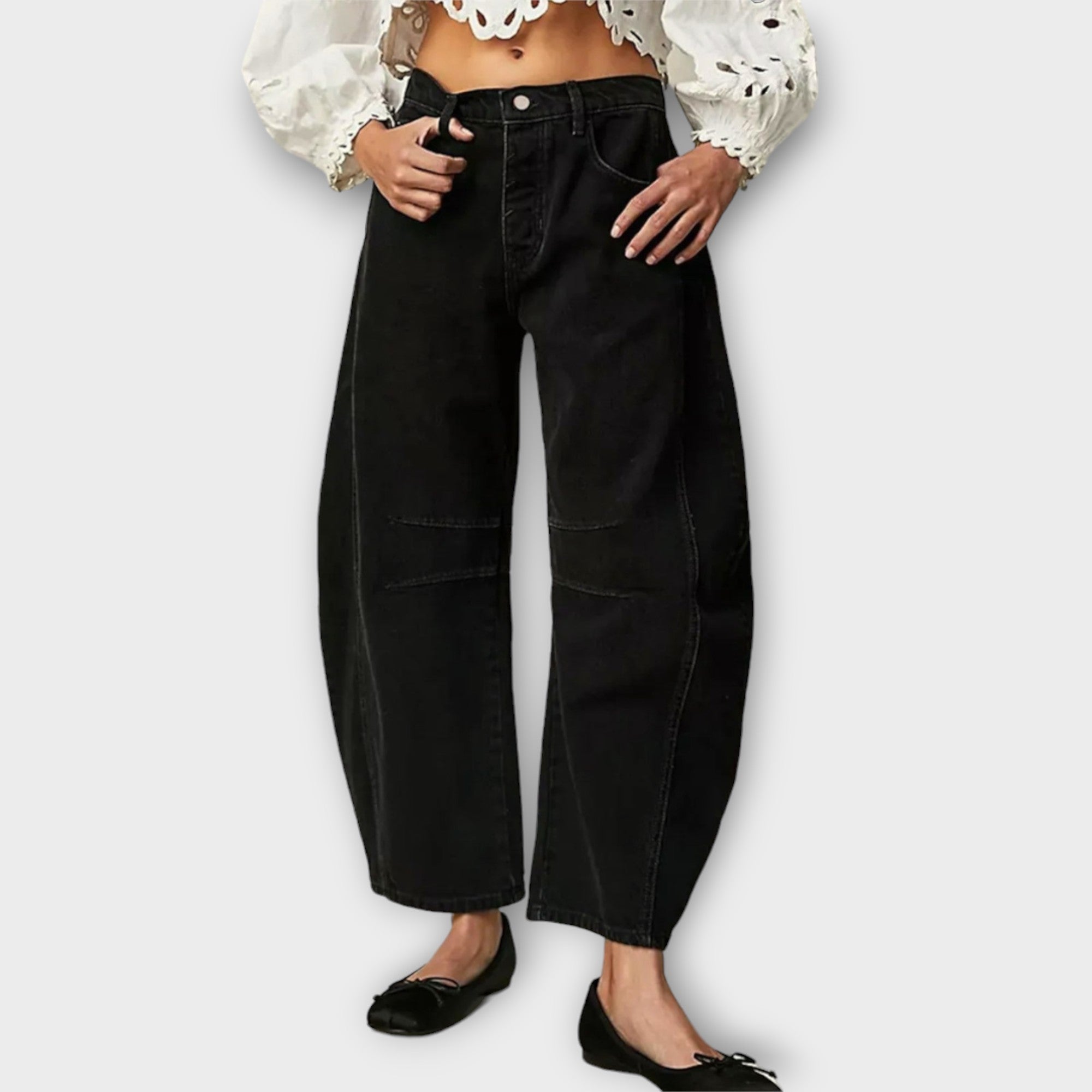 JOY - JEANS CLASSICI A GAMBA LARGA