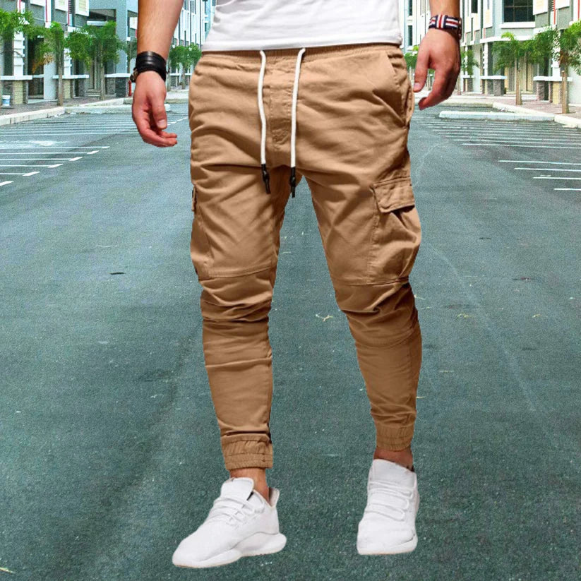ORLANDO - PANTALONI MODERNI DA UOMO CON TASCHE APPLICATE