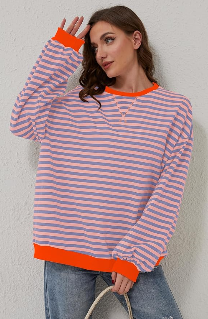 MANYANA - MAGLIONE OVERSIZE A RIGHE