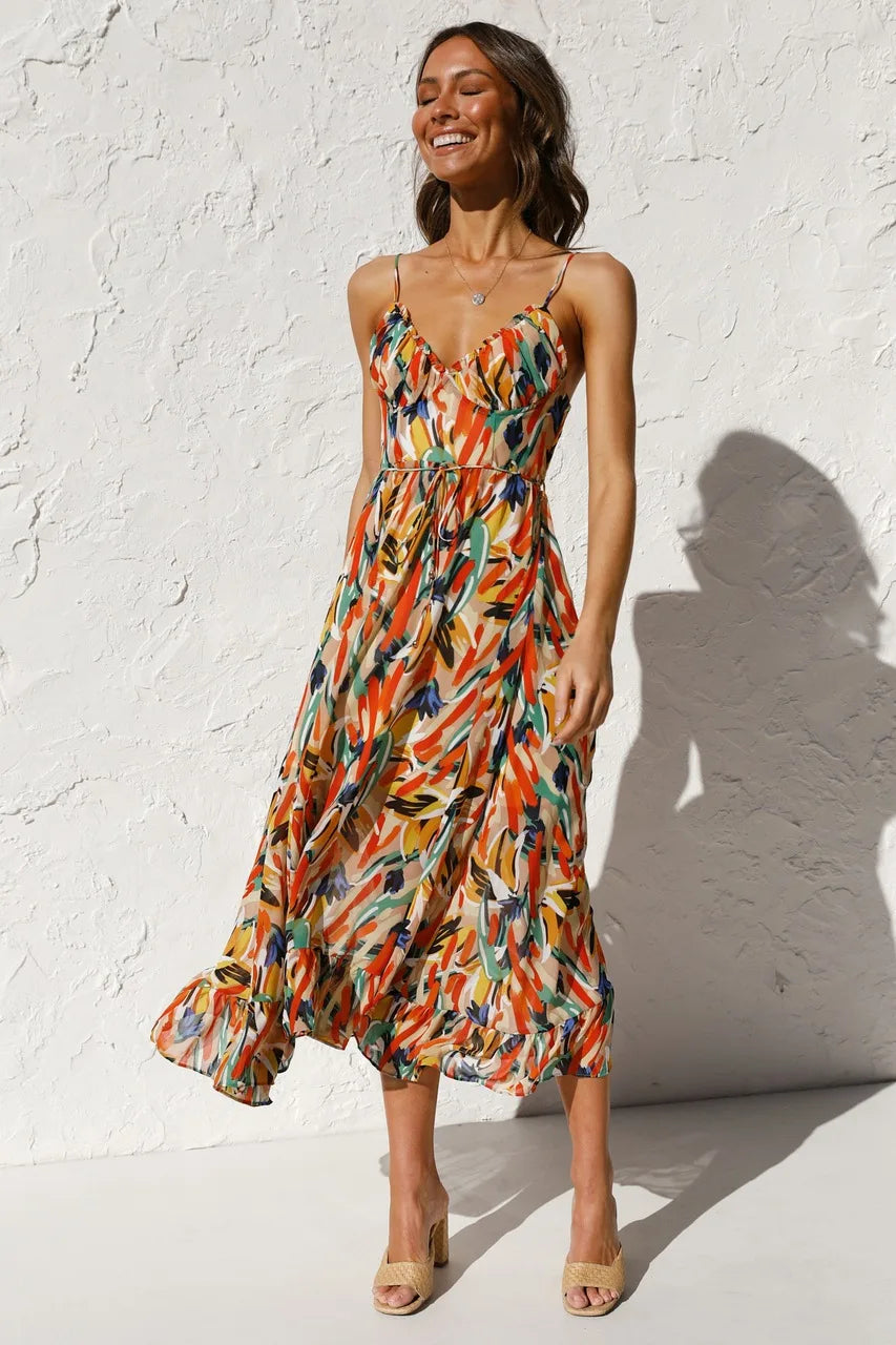 GIADA - ABITO MIDI COLORATO
