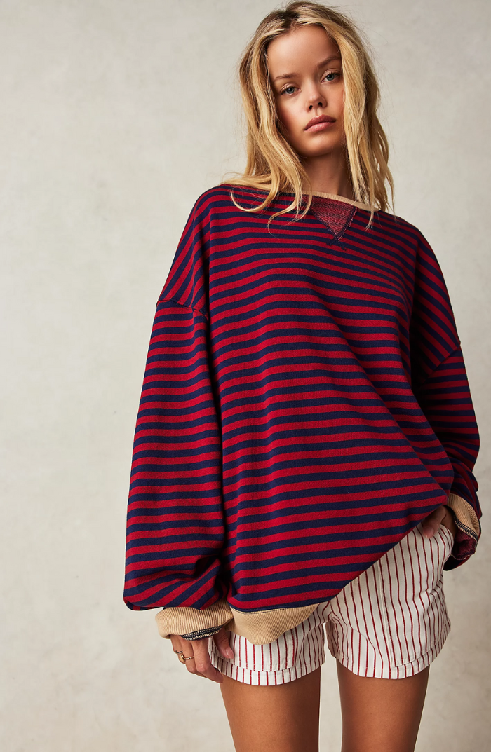 MANYANA - MAGLIONE OVERSIZE A RIGHE