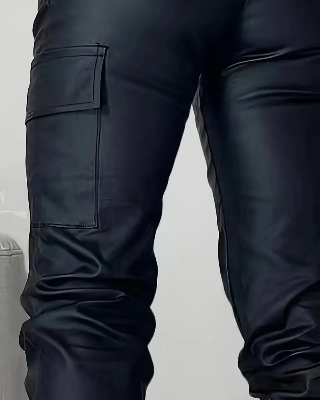 ANTONELLA - PANTALONI IN PELLE NERA PREMIUM
