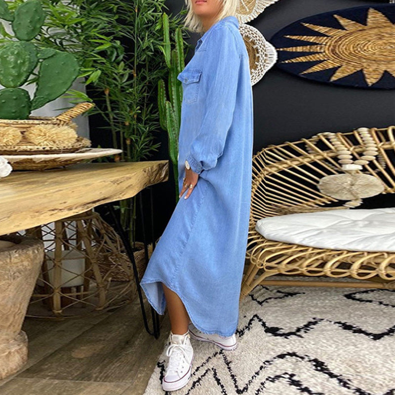 BEATRICE - ABITO CAMICIA VERSATILE IN DENIM
