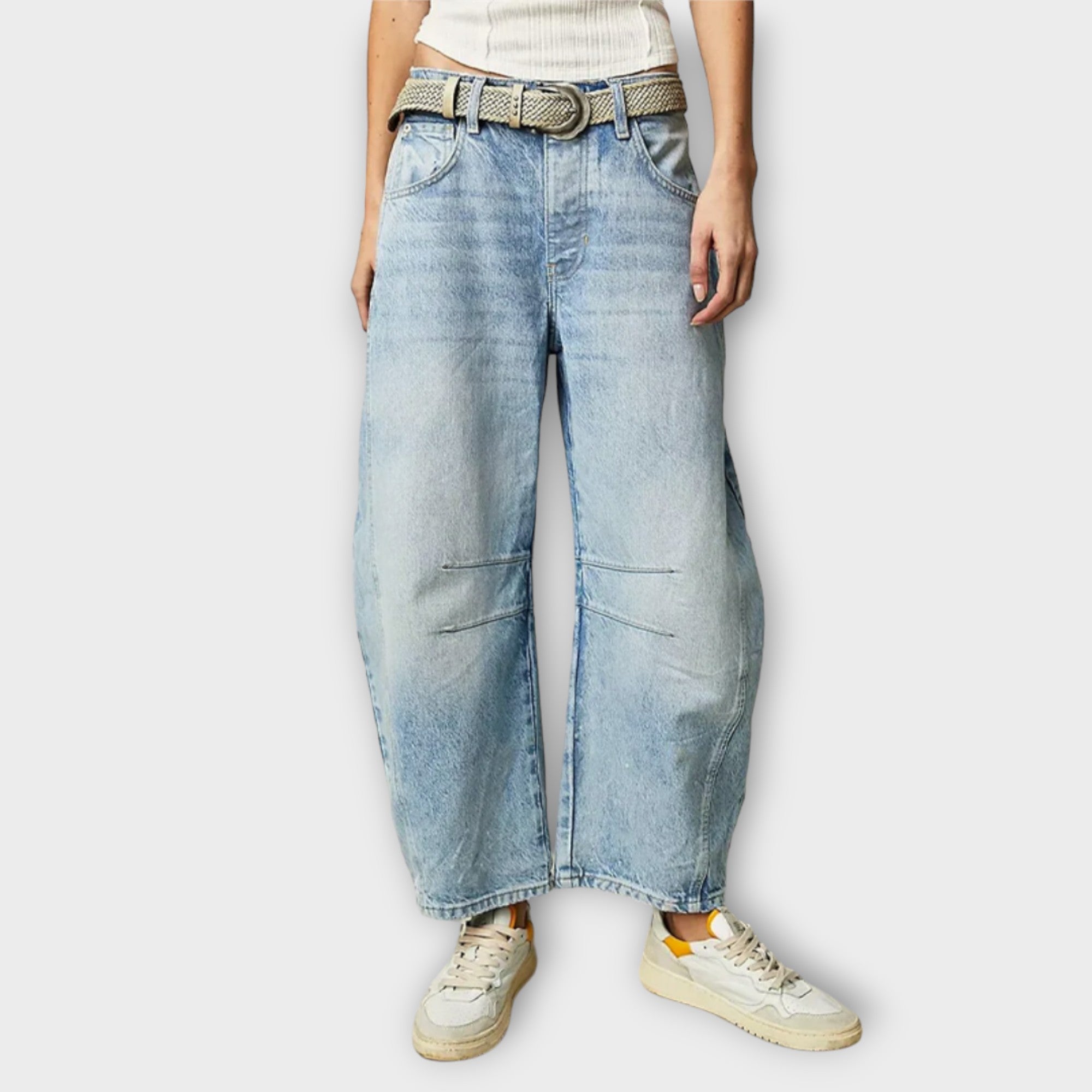 JOY - JEANS CLASSICI A GAMBA LARGA