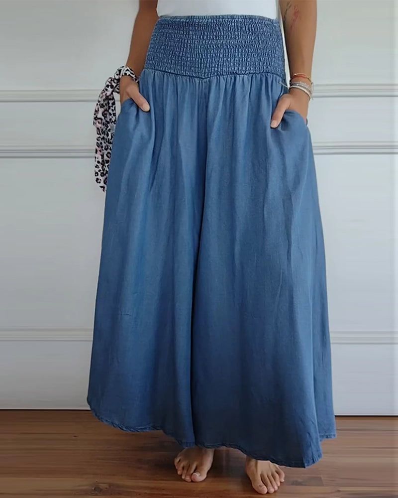 DANSA - PANTALONI COMODI CON ELASTICO IN VITA