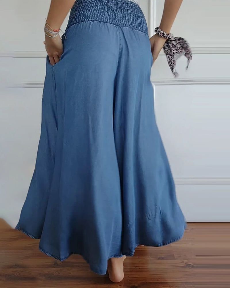 DANSA - PANTALONI COMODI CON ELASTICO IN VITA