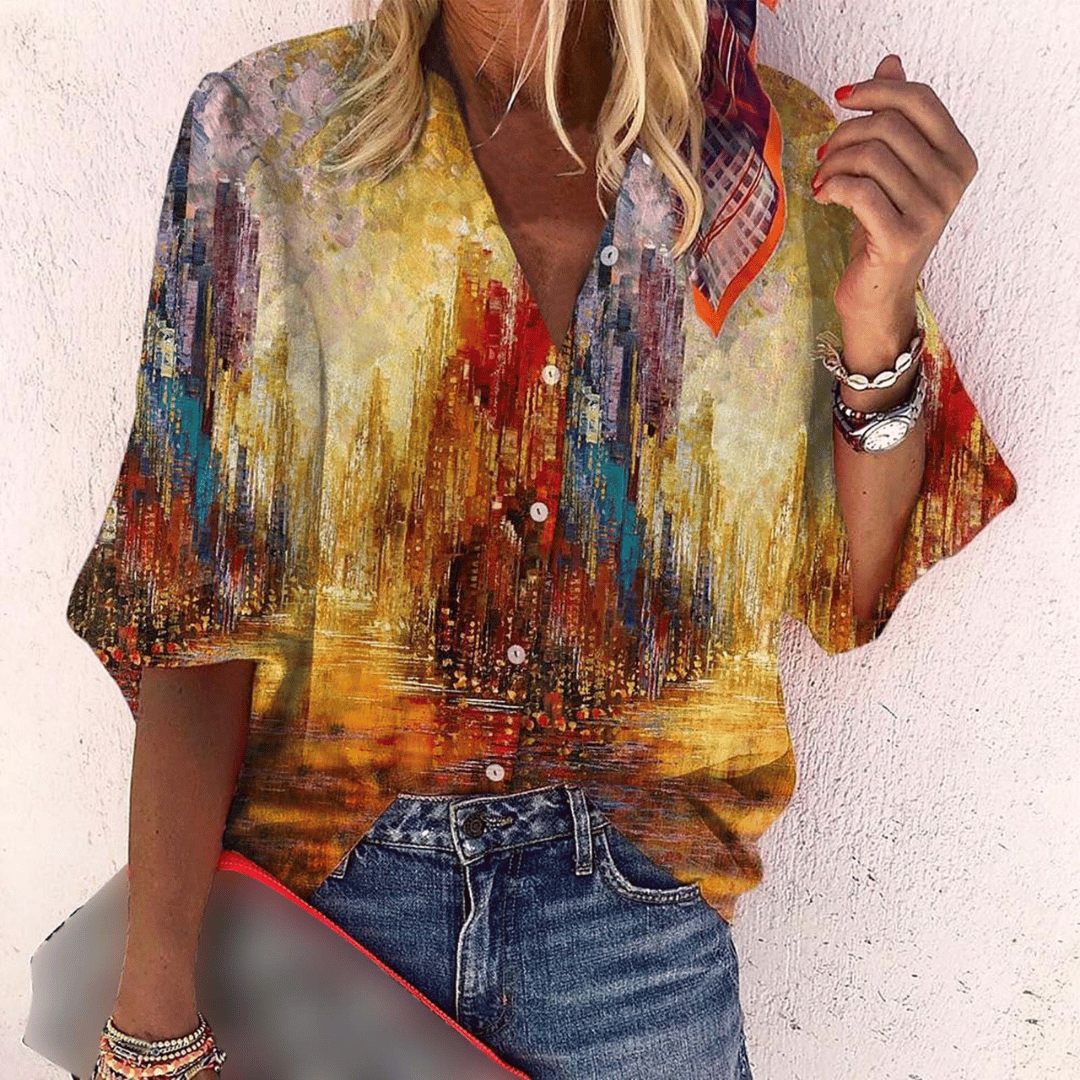 CARLINA® | BLUSA STAMPATA DI CLASSE