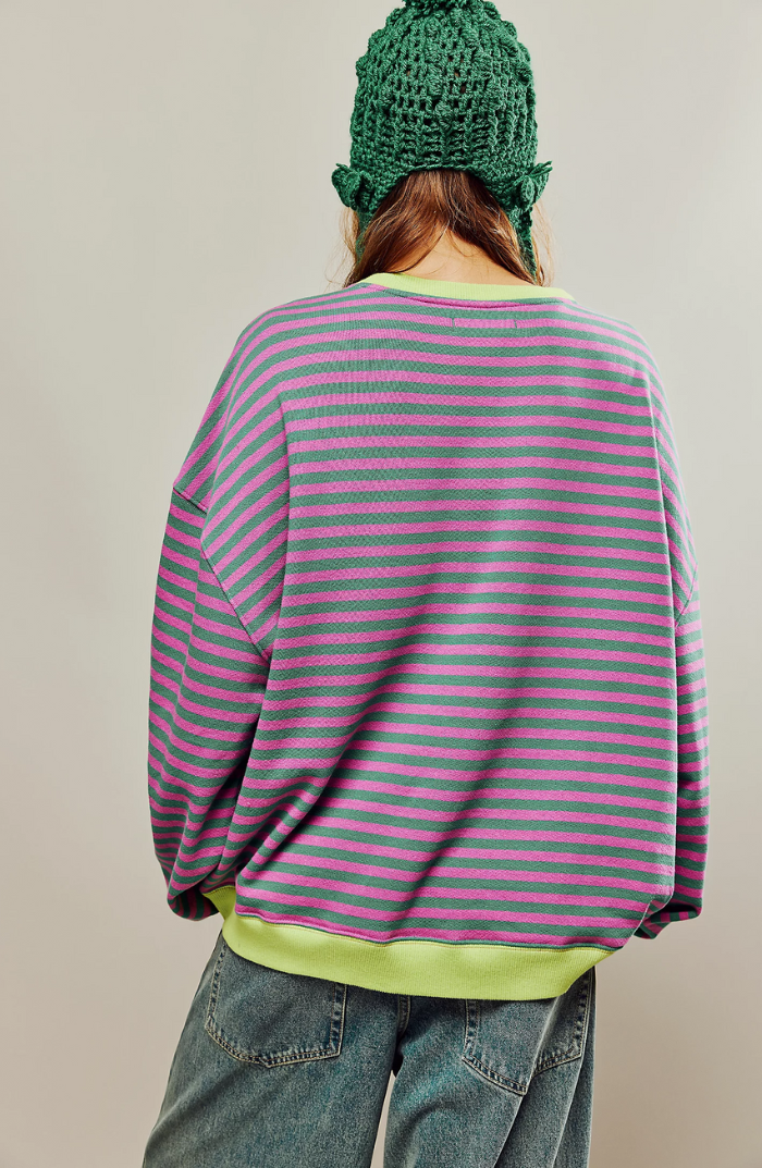 MANYANA - MAGLIONE OVERSIZE A RIGHE