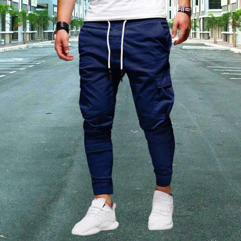 ORLANDO - PANTALONI MODERNI DA UOMO CON TASCHE APPLICATE