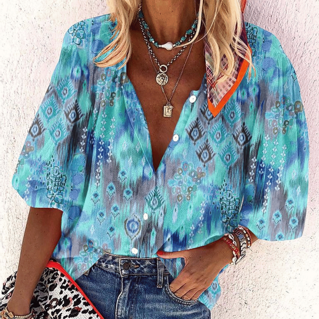 CARLINA® | BLUSA STAMPATA DI CLASSE