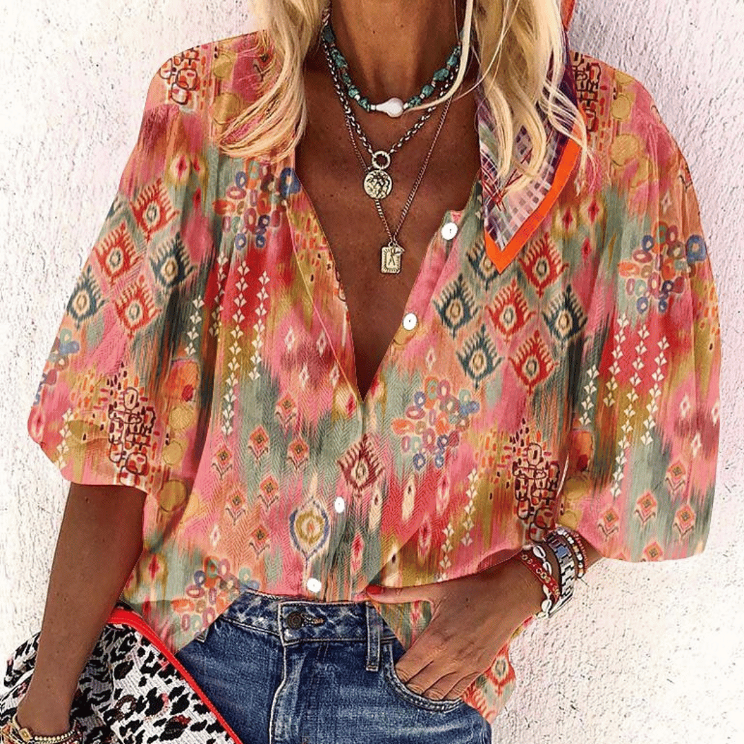 CARLINA® | BLUSA STAMPATA DI CLASSE