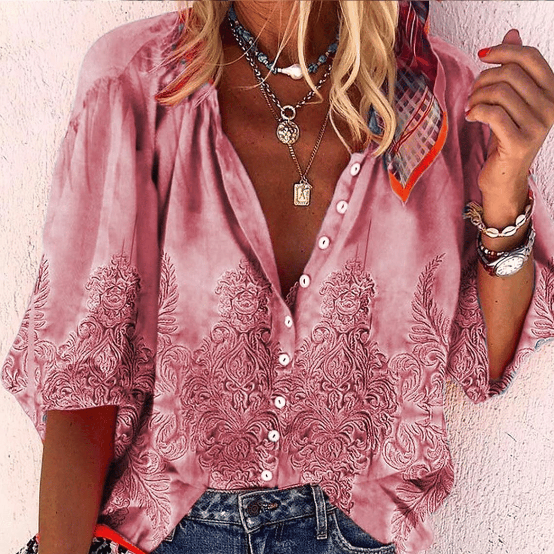 CARLINA® | BLUSA STAMPATA DI CLASSE