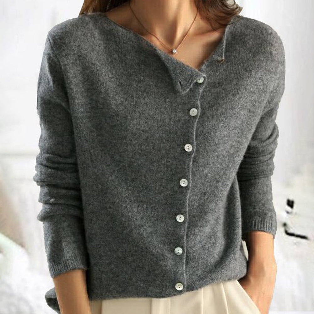 ELENA - CAMICIA ESSENZIALE A MANICHE LUNGHE CLASSICA