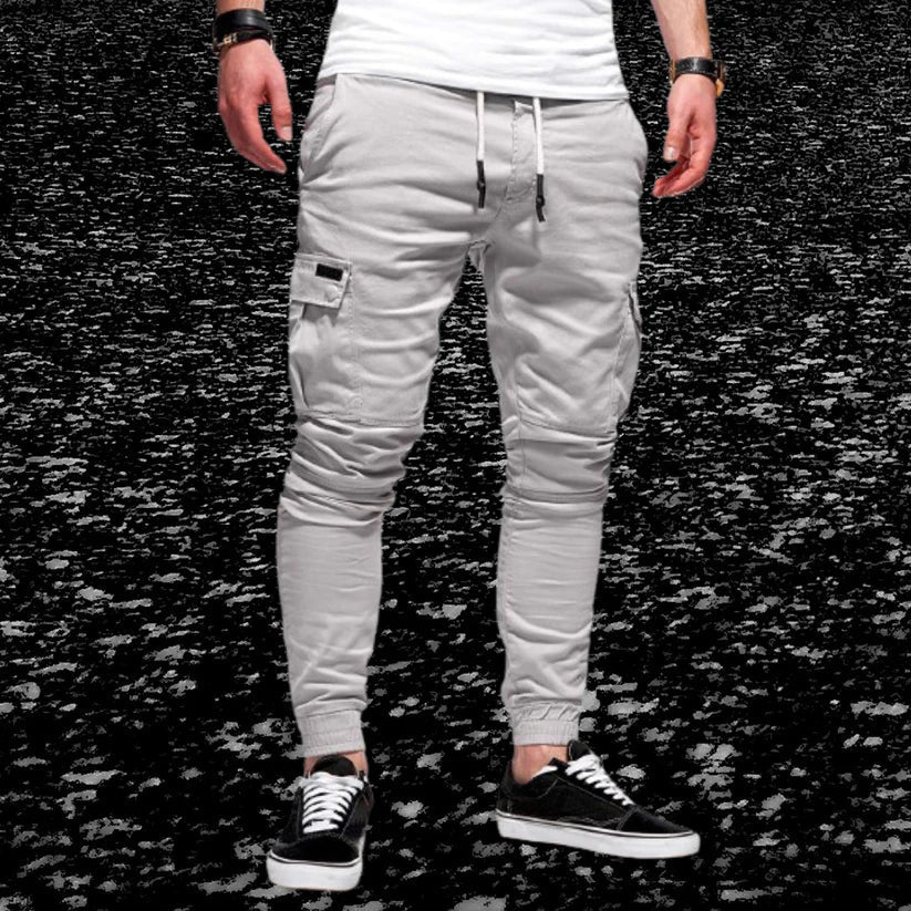 ORLANDO - PANTALONI MODERNI DA UOMO CON TASCHE APPLICATE