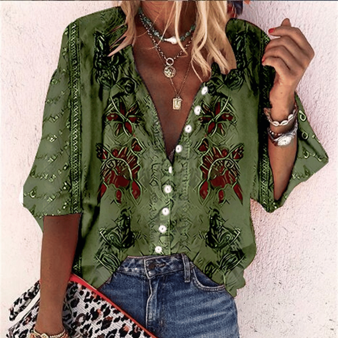 CARLINA® | BLUSA STAMPATA DI CLASSE
