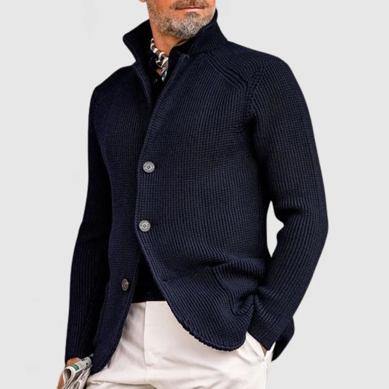 MARIO - CARDIGAN RAFFINATO DA UOMO CON CHIUSURA A BOTTONI