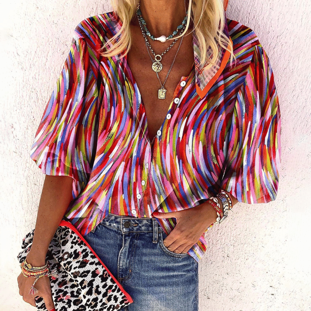 CARLINA® | BLUSA STAMPATA DI CLASSE