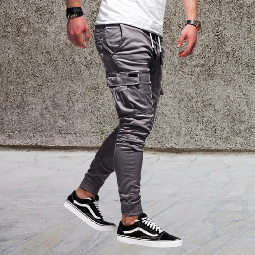 ORLANDO - PANTALONI MODERNI DA UOMO CON TASCHE APPLICATE