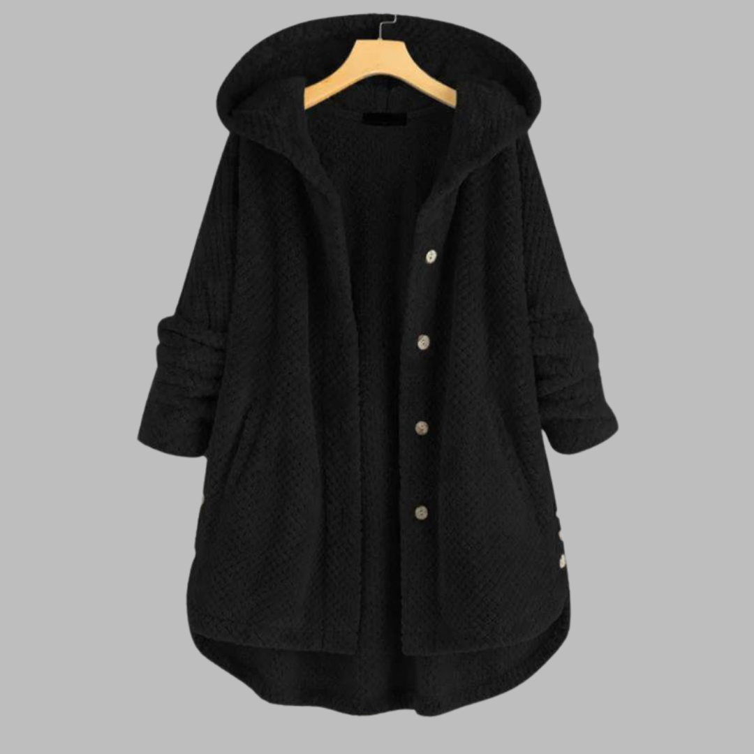 ARIA - GIACCA IN PILE CON CAPPUCCIO
