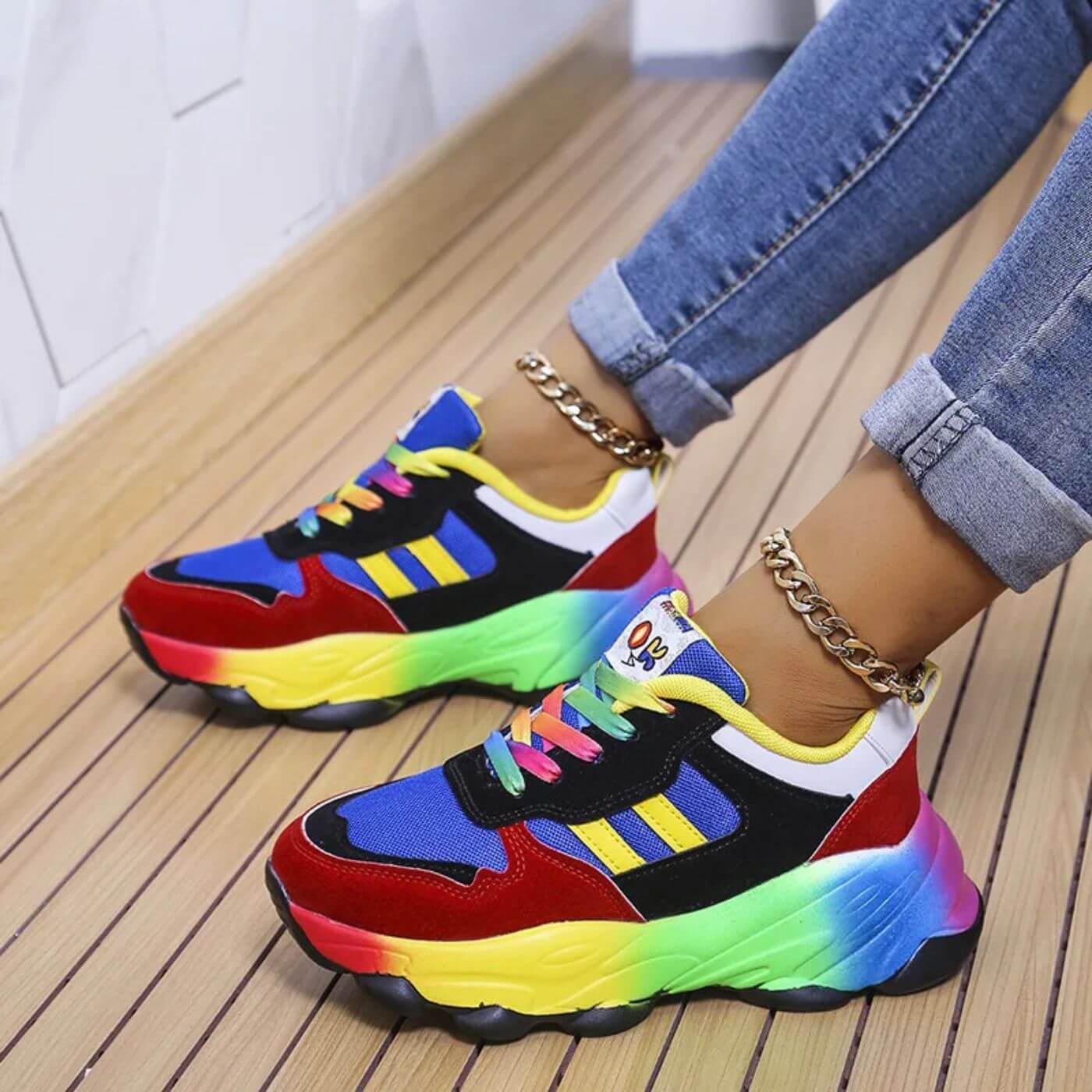 Aurora™ - Sneakers Ortopediche Colorate per Comfort e Stile