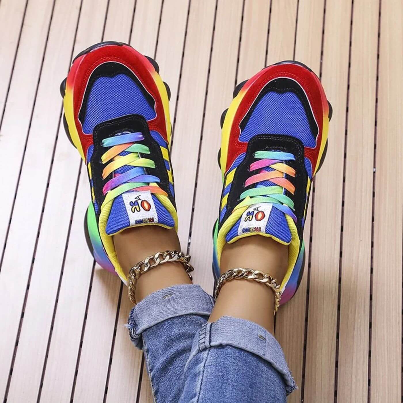 Aurora™ - Sneakers Ortopediche Colorate per Comfort e Stile