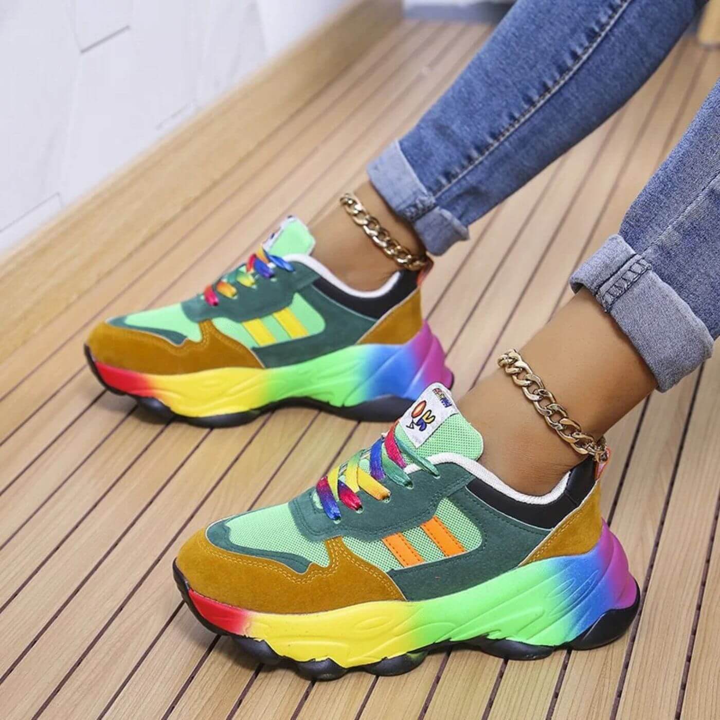 Aurora™ - Sneakers Ortopediche Colorate per Comfort e Stile