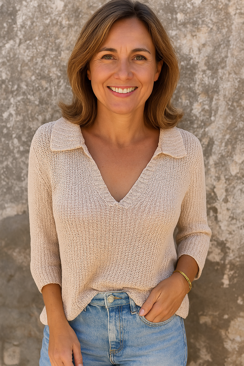 Ginevra | Top con scollo a V, casual ed elegante