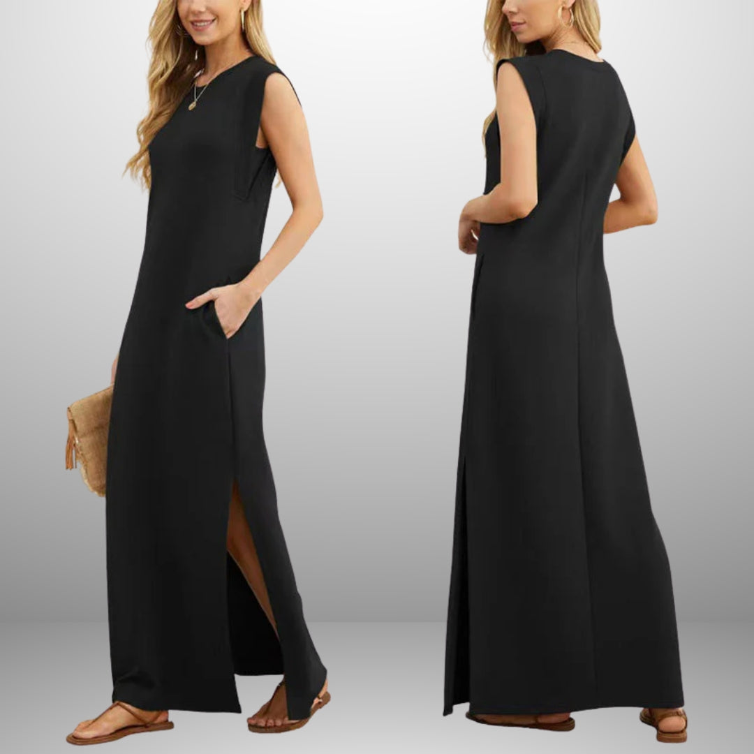 EMMA | Vestito Lungo Fluido Anti-Piega