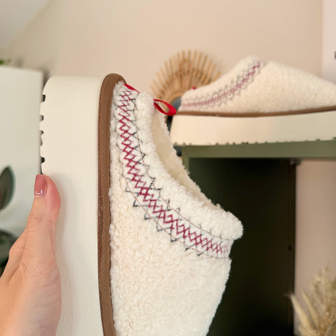 GLACIA - PANTOFOLE A PIATTAFORMA IN PILE SHERPA