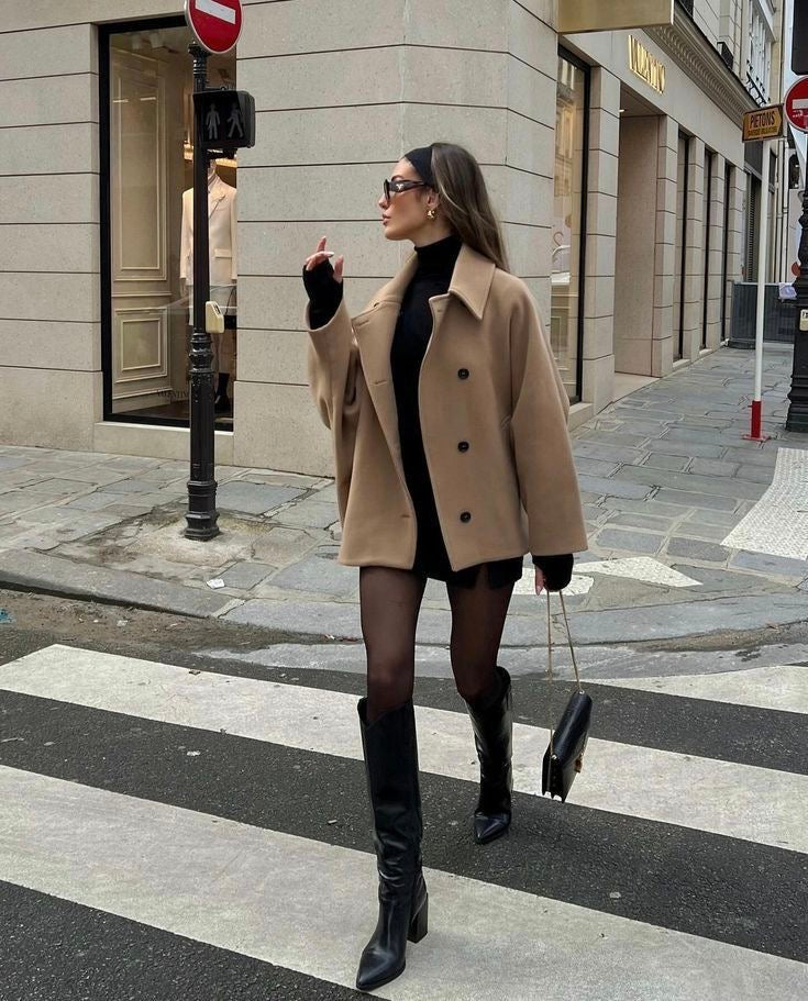 ELVIRA - CAPPOTTO DI LANA OVERSIZE DI TENDENZA