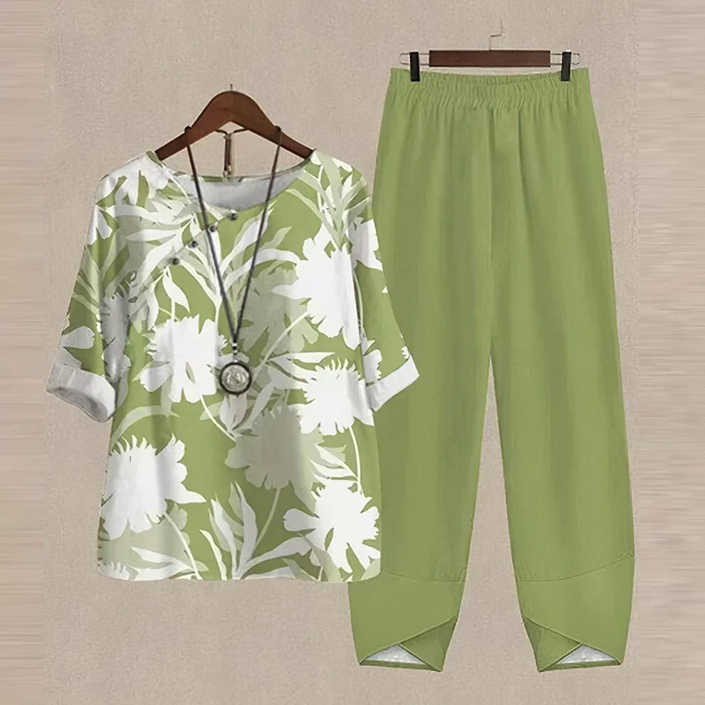ROSALIA™ | BLUSA E PANTALONI STAMPATI