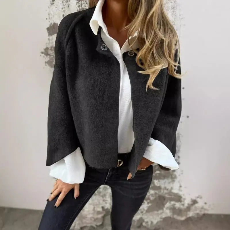 CELINE - CARDIGAN IN LANA CON SCOLLO ROTONDO E MANICHE LUNGHE
