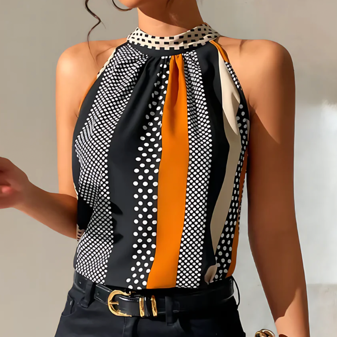 CIARA - TOP ELEGANTE A RIGHE