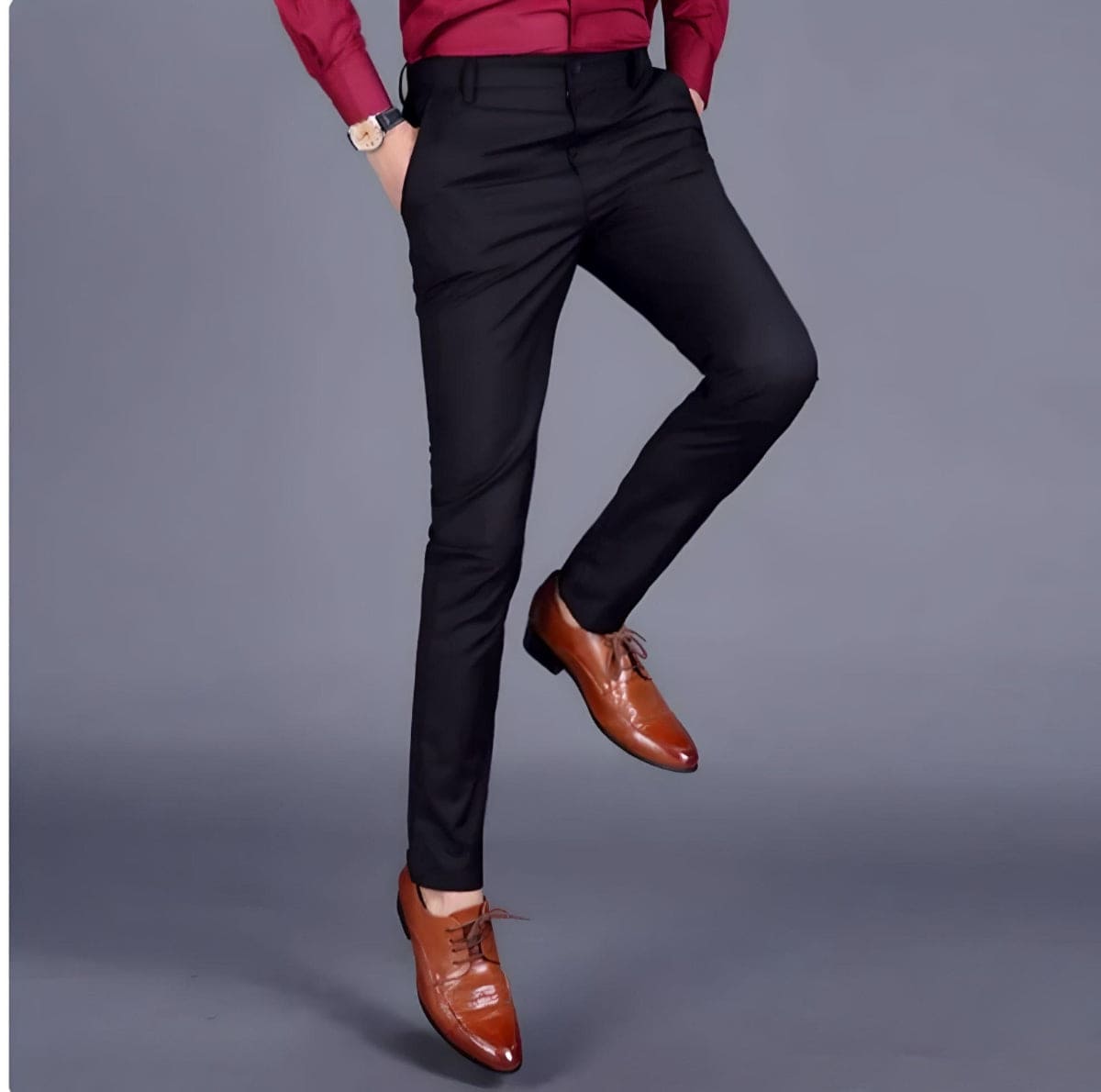 ERMANNO - PANTALONI CLASSICI DA UOMO ELASTICIZZATI