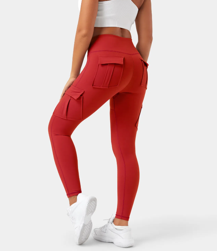 CARLOTTA - LEGGINGS YOGA A VITA ALTA CON TASCA