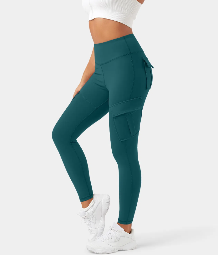 CARLOTTA - LEGGINGS YOGA A VITA ALTA CON TASCA