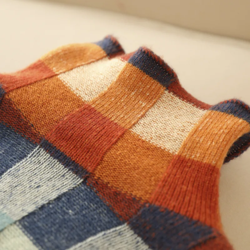 ANNA - MAGLIONE CHECKERED LUXE AUTUNNALE