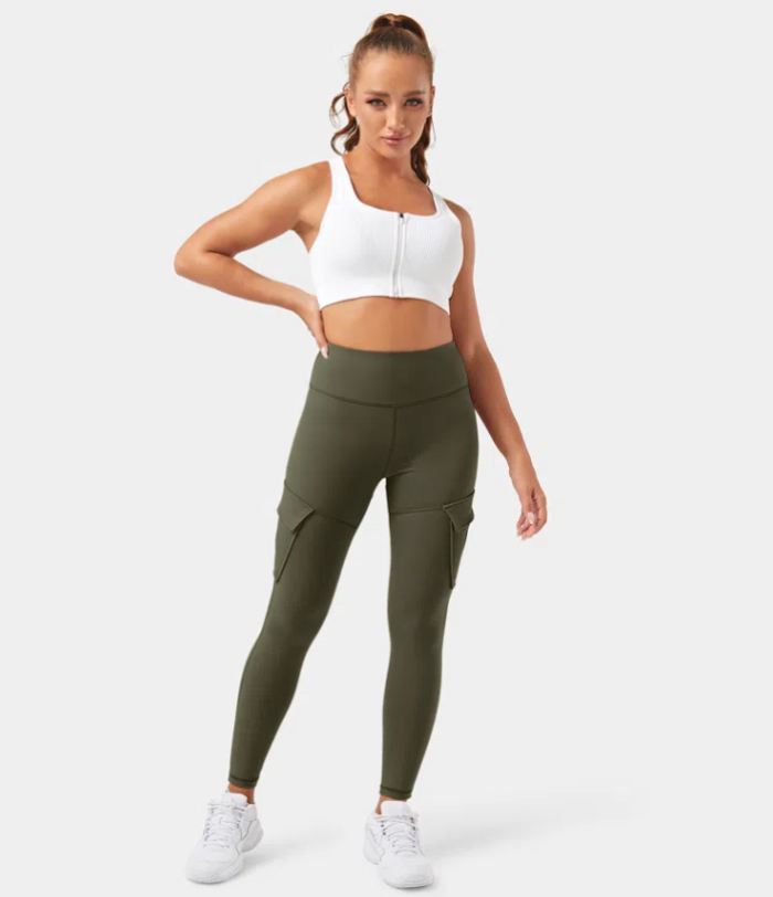 CARLOTTA - LEGGINGS YOGA A VITA ALTA CON TASCA