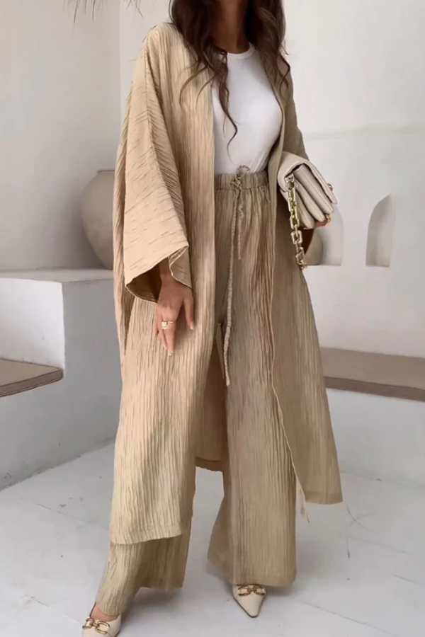 LENA™ - SET RILASSATO DI CARDIGAN E PANTALONI