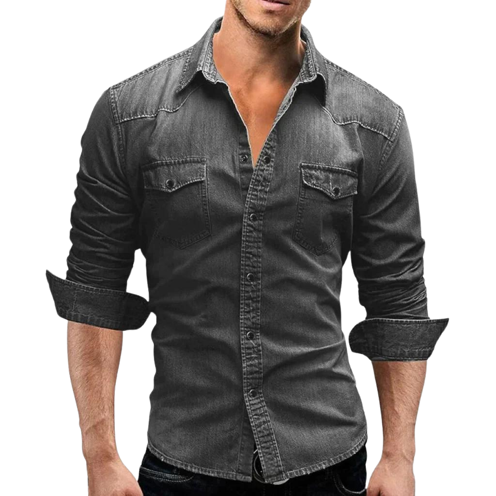 SILVA™ - CAMICIA IN DENIM RETRÒ