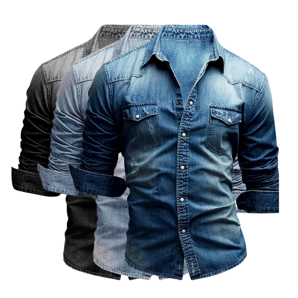 SILVA™ - CAMICIA IN DENIM RETRÒ
