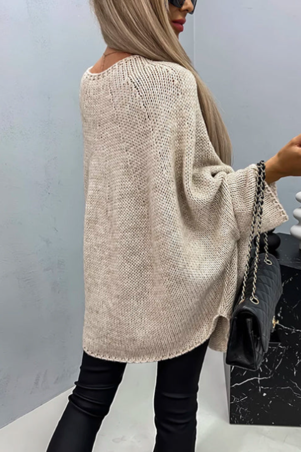 TERESA | MAGLIONE GIROCOLLO IN COTONE LUXE DA DONNA