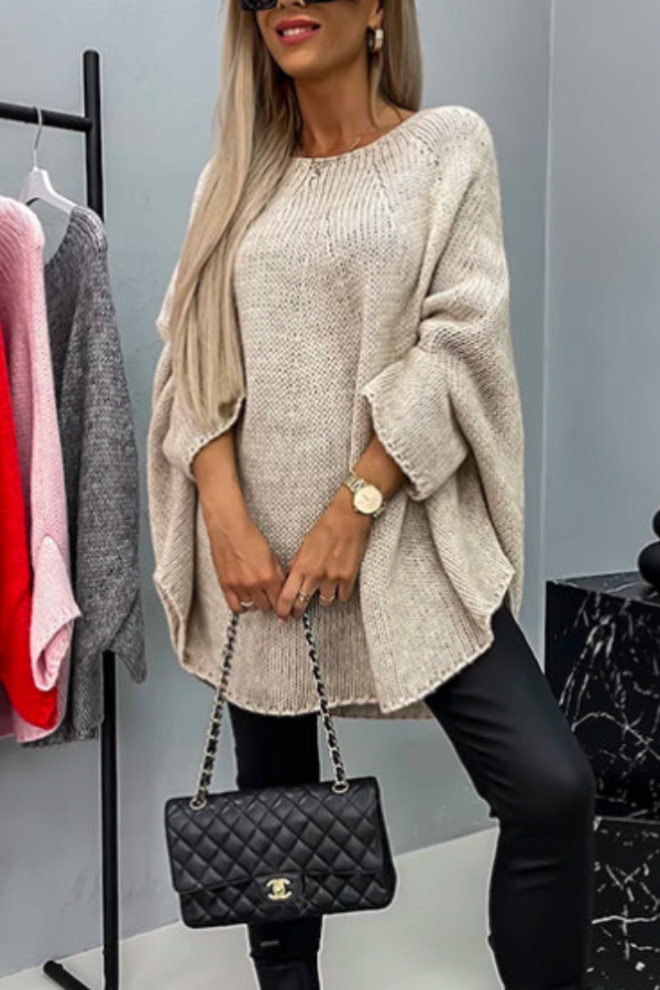 TERESA | MAGLIONE GIROCOLLO IN COTONE LUXE DA DONNA