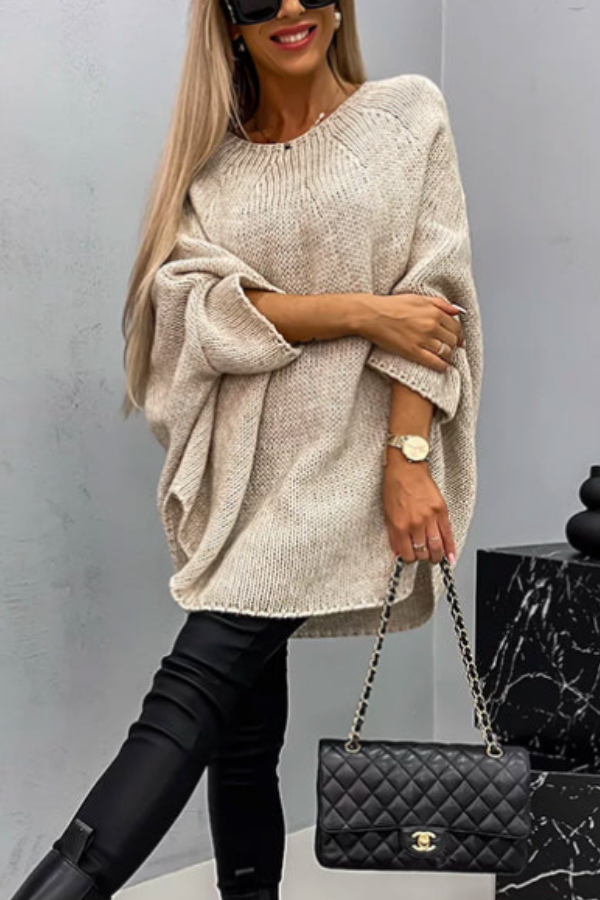 TERESA | MAGLIONE GIROCOLLO IN COTONE LUXE DA DONNA