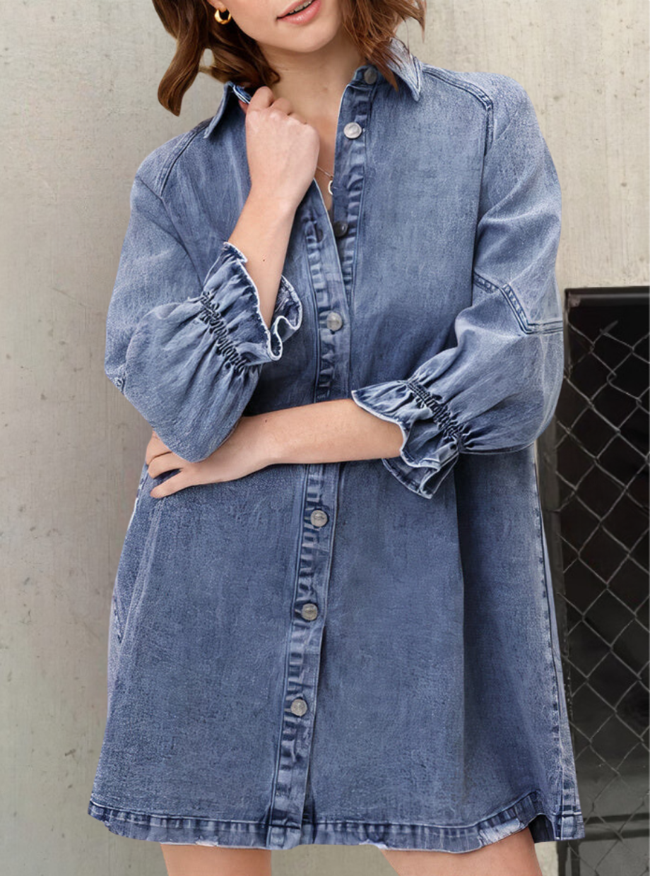 NAOMI™ | ABITO IN DENIM A MANICA LUNGA
