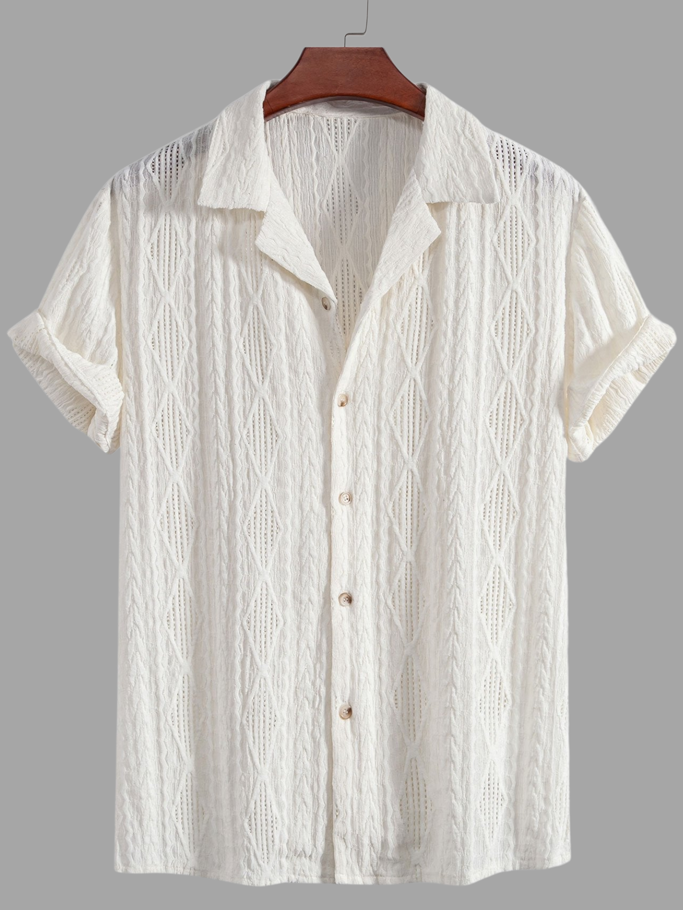 GIANNI - CAMICIA CUBANA GEOMETRICA
