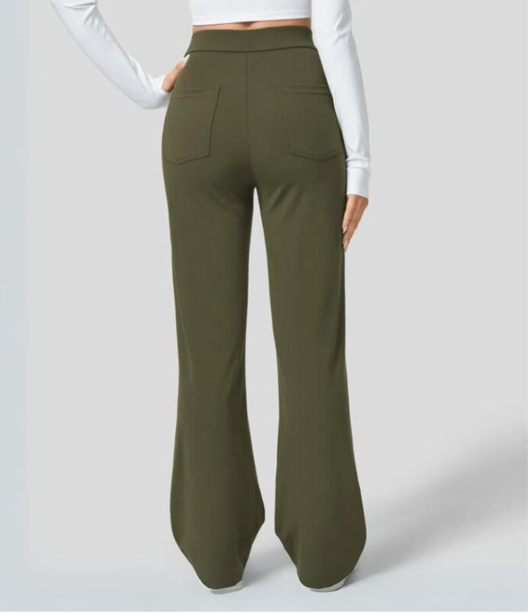 LARA | PANTALONI A VITA ALTA ELASTICIZZATI