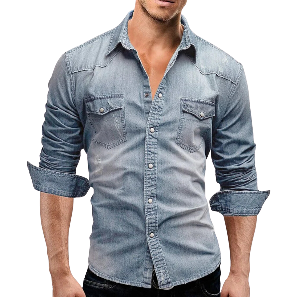 SILVA™ - CAMICIA IN DENIM RETRÒ